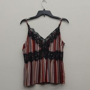 Eden Society Multi Stripe Spaghetti Strap Blouse